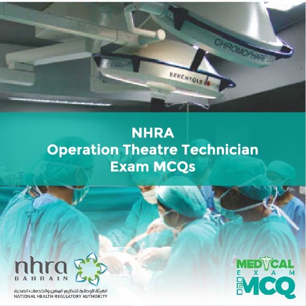 NHRA Operation Theatre Technician Exam MCQs